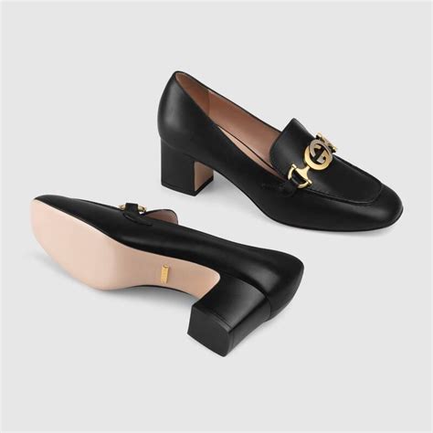 gucci mid heel loafer price